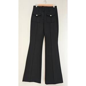 White House Black Market High-Rise Womens Flared Dress Pants Sz 8